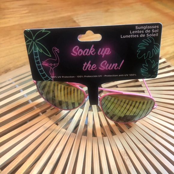 Aviator Pink Sunglasses - Picture 2 of 3